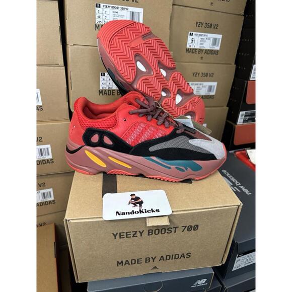 Adidas Yeezy Boost 700 Hi-Res Red Men size 6.5M NEW!